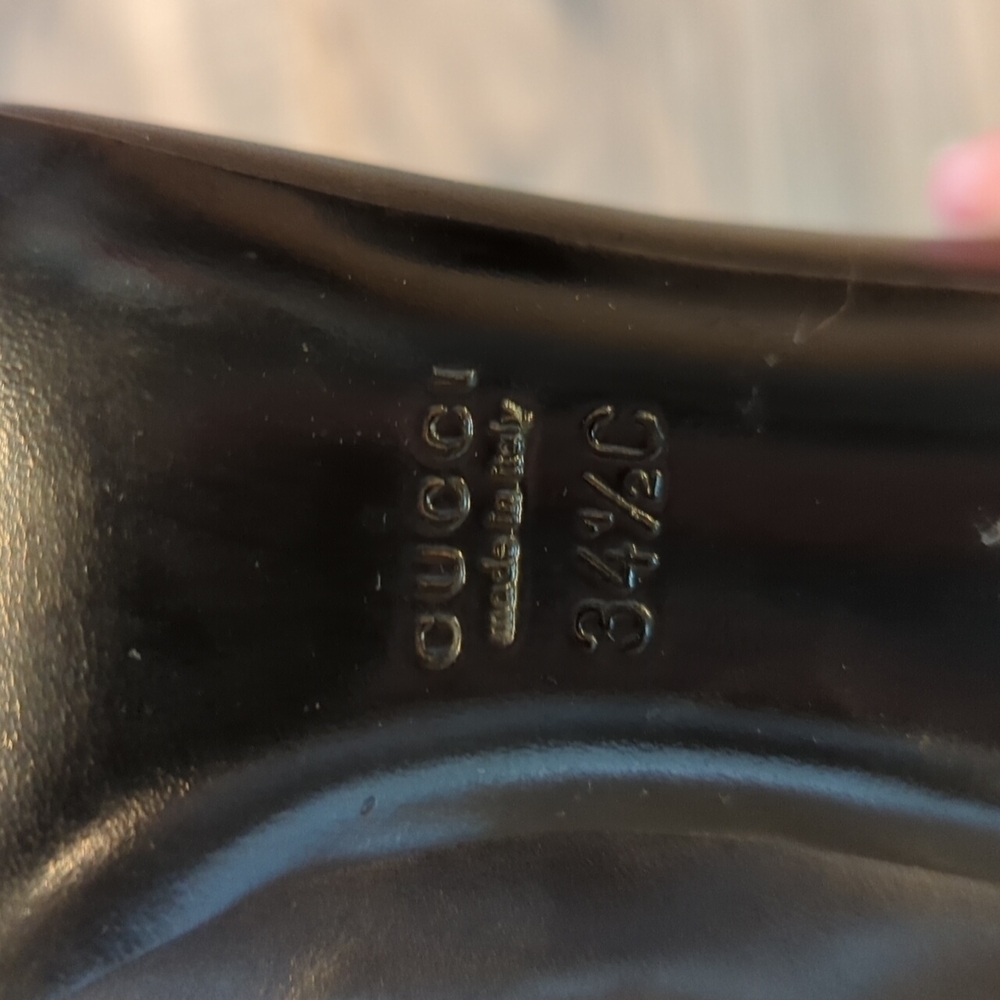 GUCCI Authentic Leather Boots. Women's black leather boots. Size 34.5. SZ 4 - Picture 5 of 13